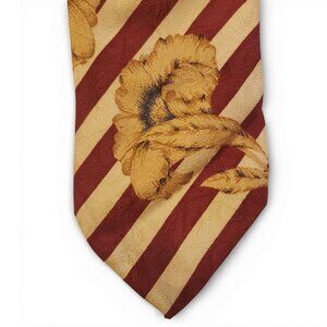 GALLIENI 1889 Striped/Floral Silk Necktie Italy